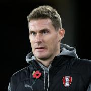 Rotherham United manager Matt Taylor before during the Sky Bet Championship match at Bramall Lane, Sheffield. Picture date: Tuesday November 8, 2022.