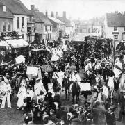 Turn of the century procession. One of the earliest pictures of Titchfield Carnival.