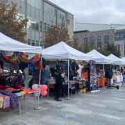 The stalls at the event were selling clothes, books and crafts