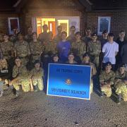 The Romsey Air Cadets outside their new home at Montford Hall
