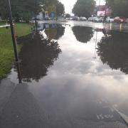 Flooding on West Quay Road