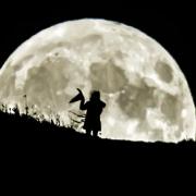 A witch in the shadow of the moon