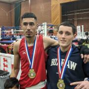 Boxers Alishan Anwar and Hugo Searle won their events at the National Development Championships.