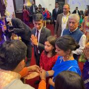 Prime Minister Rishi Sunak arrives at Southampton temple for Diwali