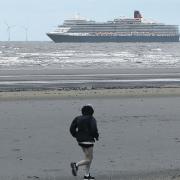 Queen Elizabeth near Liverpool