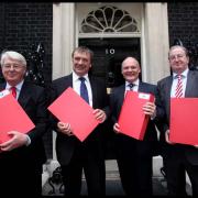 Campaigners present their petition to Downing Street