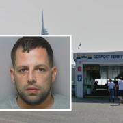 Drug dealer Antonio Panayi, inset, has been jailed after he was caught with drugs at Gosport ferry terminal
