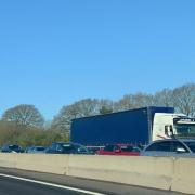 Severe delays eastbound on the M27 due to lane closure - Live