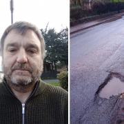 Gary Burnett's £120 claim to Hampshire County Council for pothole damage was refused.