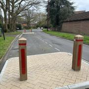The build-outs installed as part of the quietway scheme in Glen Eyre Road, Southampton. Picture: LDRS