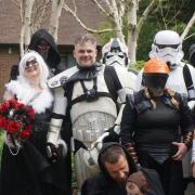 Bride, groom, and guests dress up in cosplay costumes to mark ‘memorable day’