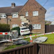 The house in Nursling was severely damaged by the crash