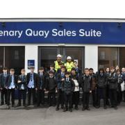Students on their visit to Centenary Quay
