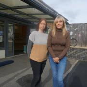 Louise Kent (left) and Tina Ford outside Harefield Pre-School