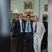 David, Seren and Derrick Waters in the Long Room at Lord's