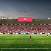 CGI of proposed revamped St Mary's Stadium Northam Stand - which is now sold out