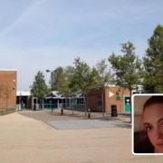 Louise Hayman, inset, says she is concerned after reports of a flasher near Wildern School