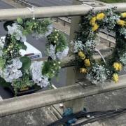 Floral tributes were left on the day of Christopher Heard’s inquest.