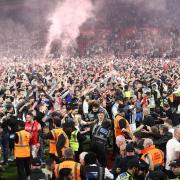 Three people have been arrested after fights broke out at the Southampton v West Brom match on