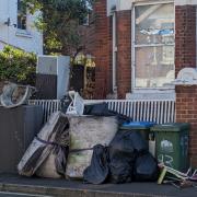 A fridge has been left dumped outside a house in Newcombe Road Southampton for three years – as a pile of ‘disgusting’ fly-tipping grows