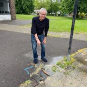 Richard Smith, 77 and the water leak