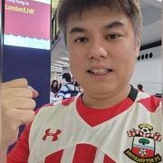 Saints supporter Sunny Chan has flown from Hong Kong to see Southampton FC play at Wembley.