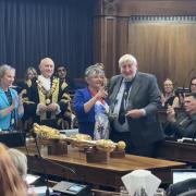 Cathie McEwing and Ivan White were made Honorary Aldermen at a special Southampton City Council meeting