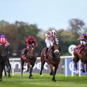 A Boy Named Susie (third right) in action in the Irish Champion Stakes (Evan Treacy/PA)