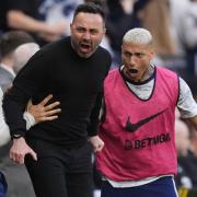 Roberto De Zerbi will not use Richarlison in Tottenham’s cup tie at Liverpool (Jordan Pettitt/PA)