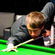 Picture by Kevin Legg: Judd Trump in action at the Guildhall last year.