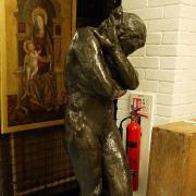 The Auguste Rodin scupture in Southampt on Art Gallery’s storage area.