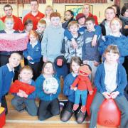 Children and helpers at the after-school club at Heathfield Junior School