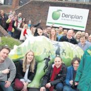 Denplan managing director Steve Gates has signed up with Marwell Zoo’s Go Rhinos' Kirsty Mathieson.