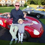 Chris Evans with son Noah at the Chewton Glen