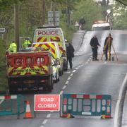 Serious crash shuts road