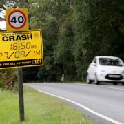 A police witness appeal sign at Lymington Road.