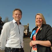 Grant Shapps with Mims Davies in Eastleigh