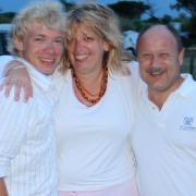 Pictured: Will,Kate and Rob Sanderson. Will and Rob Sanderson have orgainsed CycleForKate