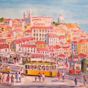 The Alfama Rooftops, Lisbon by Josephine Chisholm
