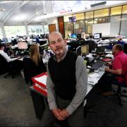 Daily Echo editor Ian Murray in the newsroom            Picture: Chris Moorhouse             Thursday 2nd June 2016.