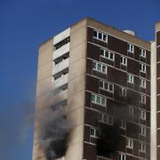 Photo Stuart Martin - Flat fire at Redbridge Towers in Southampton