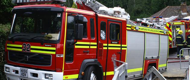 Hampshire Fire and Rescue were called to the scene