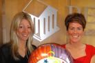 Persimmon Homes Southern Charities Co-ordinator Kelly Anderson and Sales Director Tracey Lee launch the 40th birthday competition.