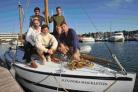 Nick Bubb, front left, with the team aiming to recreate the journey of Ernest Shackleton