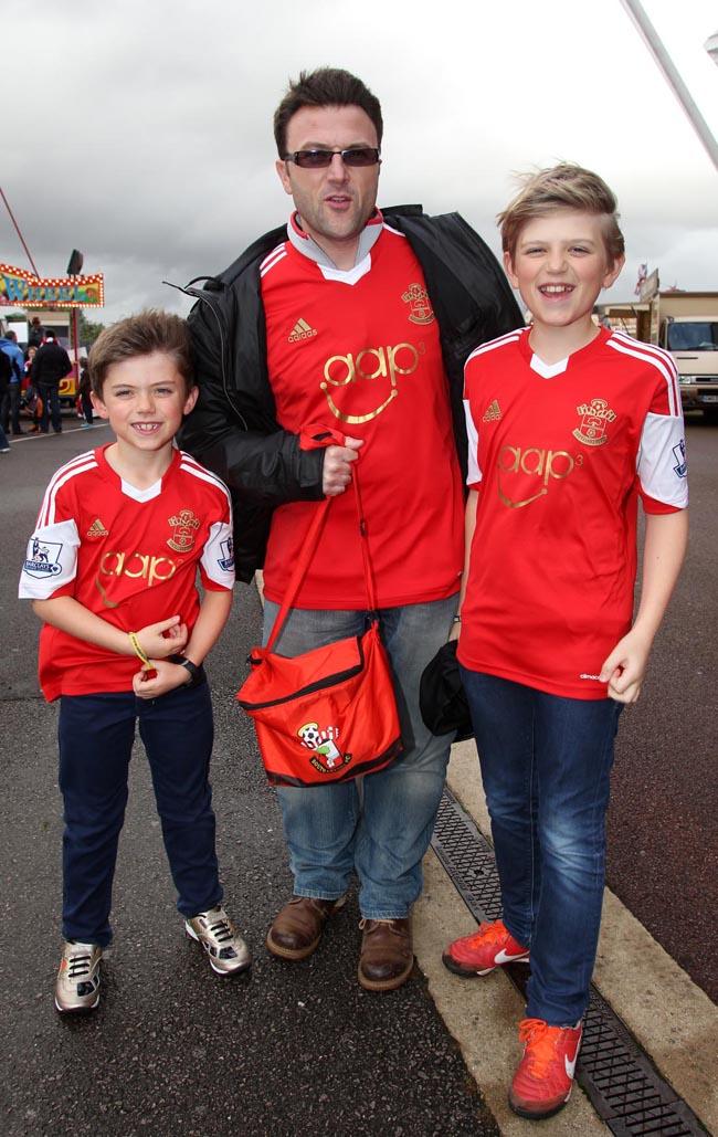 Images from the Saints Fun Day ahead of the Barclay's Premier League match between Saints and Fulham at St Mary's Stadium. The unauthorised downloading, editing, copying or distribution of this image is strictly prohibited,