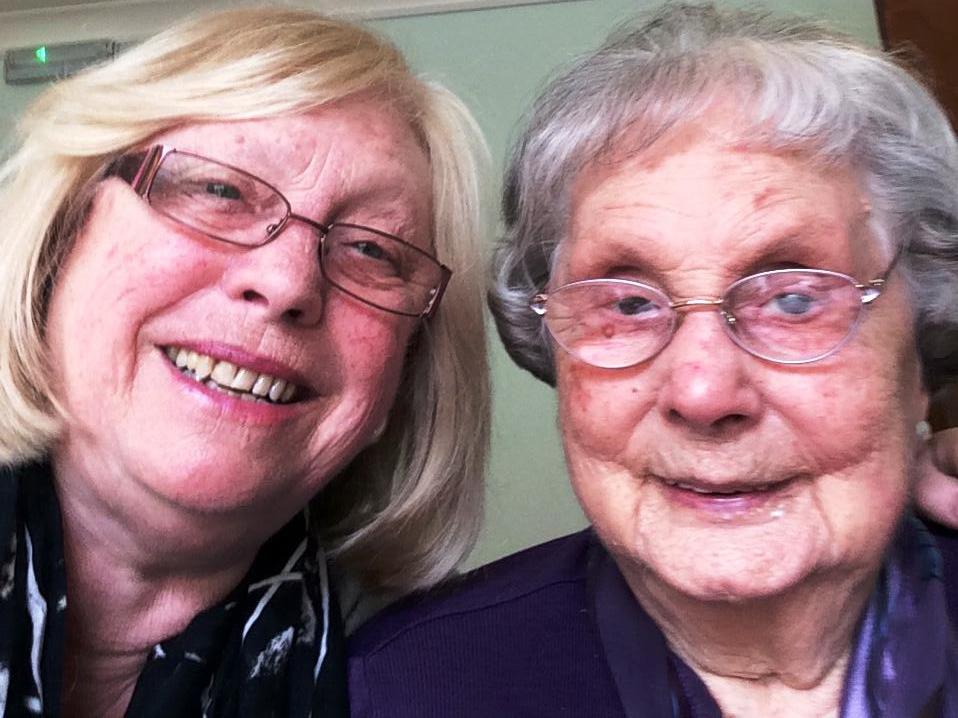 Eileen Hendley, 94 with daughter Jill Croft
