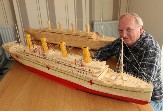 Remarkable matchstick model of Titanic's sister ship HMHS Britannic | Daily  Echo