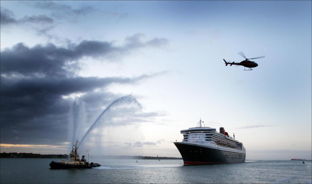 The Three Cunard Queens in Southampton