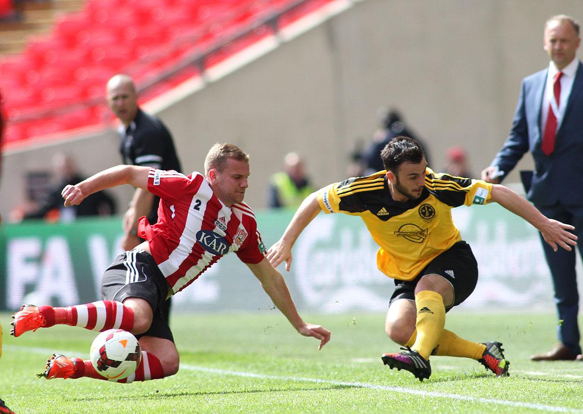 Picture from the Sholing v West Auckland FA Vase Final. 