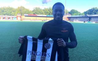 Shaquille Gwengwe has followed management staff Glenn Howes and James Wood from AFC Totton to Dorchester Picture: DTFC